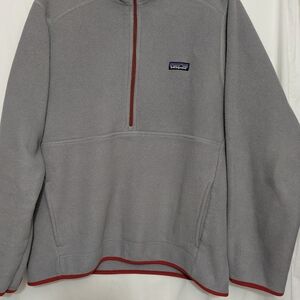 Patagonia Gray Fleece with Logo Patch